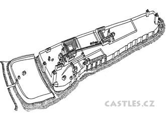 Praha - hrad 12. století.jpg